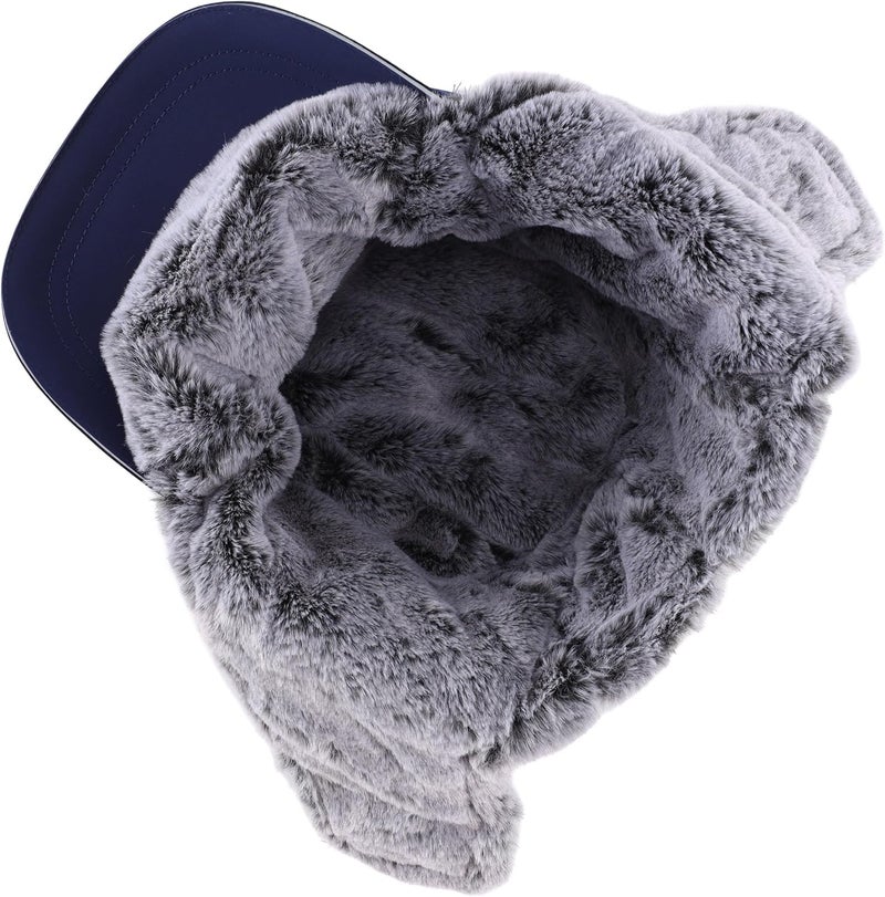 Connectyle Trapper Hat for Men Women Faux Fur Winter Hat with Ear Flaps Water-Resistant Hunting Hats Ushanka Skiing Cap - Image 3